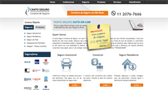 Desktop Screenshot of cantoseguro.com.br