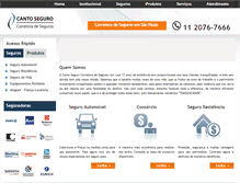 Tablet Screenshot of cantoseguro.com.br